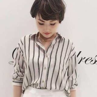 ラウンジドレス(Loungedress)のラウンジドレス今期完売商品◇ストライプシャツ◇(シャツ/ブラウス(長袖/七分))