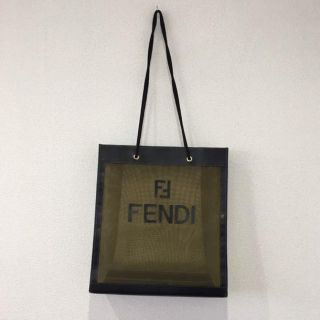 フェンディ(FENDI)のvintage FENDI フェンディ メッシュ トートバッグ(トートバッグ)