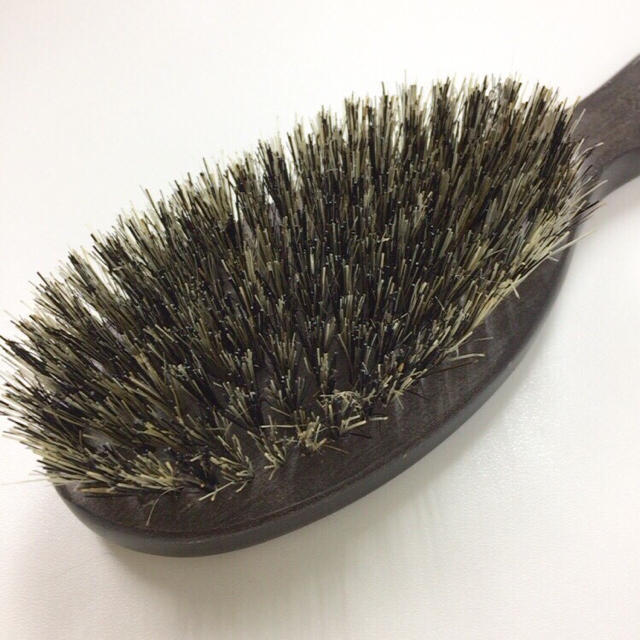Marks Web購入 ウッドヘアブラシ ダークグレーlサイズ 豚毛 Marks Web購入 ウッドヘアブラシ ダークグレーlサイズ 豚毛