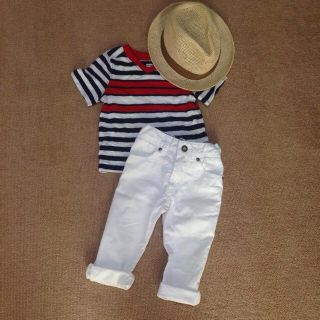 ザラキッズ(ZARA KIDS)のzaraboyz☆ホワイトパンツ(その他)