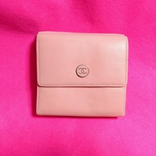 シャネル(CHANEL)のきれい正規品【シャネル】Wホック財布*ピンク(財布)