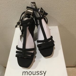 マウジー(moussy)のMOUSSY  マウジー ブラック サンダル(サンダル)