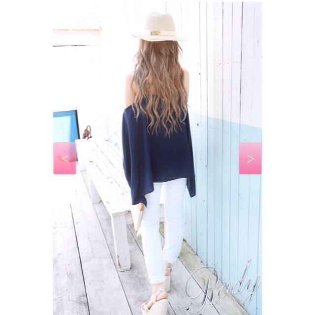 Rady完全完売♡ショルダービジューチュニック♡ネイビー