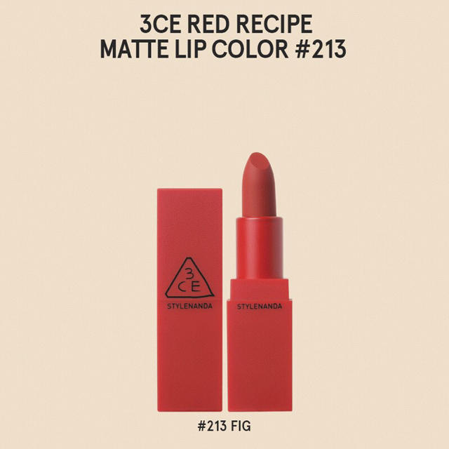 3ce(スリーシーイー)の3CE RED RECIPE LIP #213 FIG レットリップ コスメ/美容のベースメイク/化粧品(口紅)の商品写真