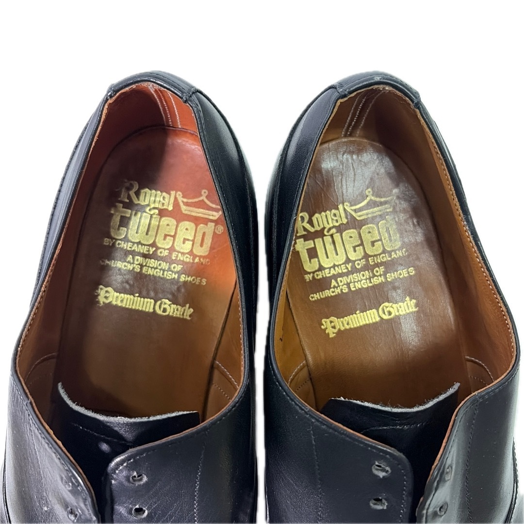 CHEANEY(チーニー)のROYAL TWEED チーニー チャーチ ストレートチップ レザーシューズ 黒 メンズの靴/シューズ(ドレス/ビジネス)の商品写真