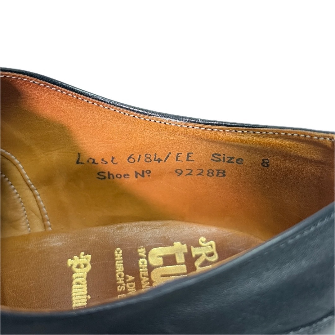 CHEANEY(チーニー)のROYAL TWEED チーニー チャーチ ストレートチップ レザーシューズ 黒 メンズの靴/シューズ(ドレス/ビジネス)の商品写真