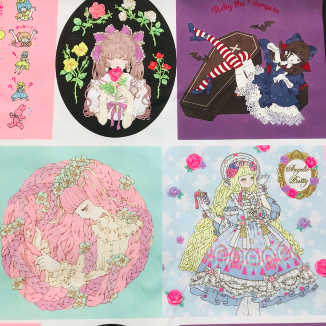 女の子パネル生地ハンドメイド★きゃんべる 新品 可愛い女の子パネル キャンバス生地 Bの通販 by みちゃん's shop