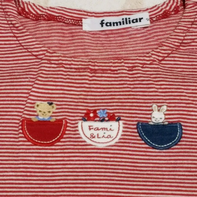 familiar(ファミリア)のfamiliar　ファミリア　Tシャツ/カットソー　90 キッズ/ベビー/マタニティのキッズ服女の子用(90cm~)(Tシャツ/カットソー)の商品写真