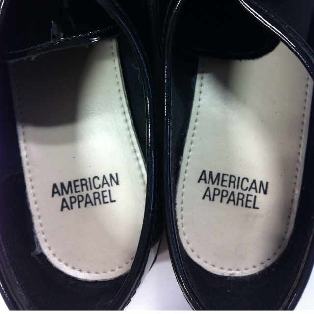 American Apparel(アメリカンアパレル)のエナメル風マニッシュシューズ レディースの靴/シューズ(ローファー/革靴)の商品写真