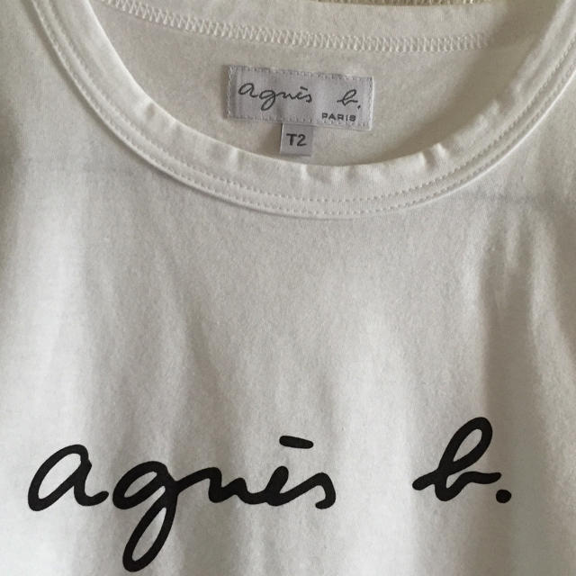 agnes b.(アニエスベー)のアニエスベー T2 ロゴ ティーシャツ ホワイト レディースのトップス(Tシャツ(半袖/袖なし))の商品写真