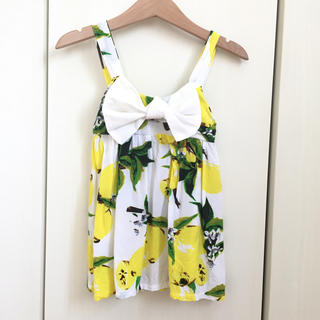 ♡くまこ様専用♡ size 100 レモンワンピ 韓国子供服 (ワンピース)