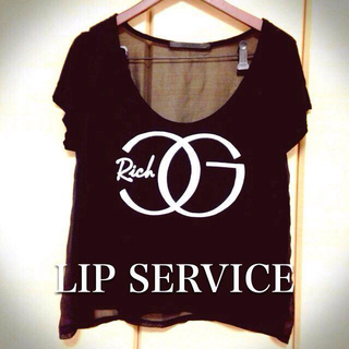 リップサービス(LIP SERVICE)のRich ロゴTシャツ(Tシャツ(半袖/袖なし))