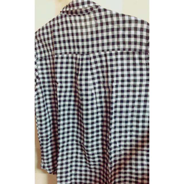 GU(ジーユー)のギンガムチェックシャツ レディースのトップス(シャツ/ブラウス(半袖/袖なし))の商品写真