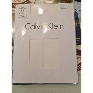 カルバンクライン(Calvin Klein)のCalvin Kleinの白ストッキング(タイツ/ストッキング)