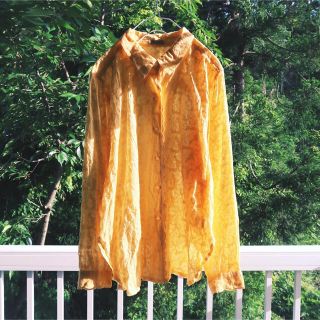 rétro yellow lace blouse(シャツ/ブラウス(長袖/七分))