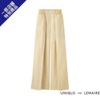 ユニクロ(UNIQLO)のユニクロ ルメールオックスフォードワイドパンツ S(カジュアルパンツ)