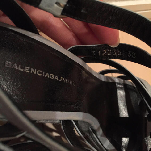 Balenciaga(バレンシアガ)の美品BALENCIAGAウェッジソール サンダル アイスブルー レディースの靴/シューズ(サンダル)の商品写真