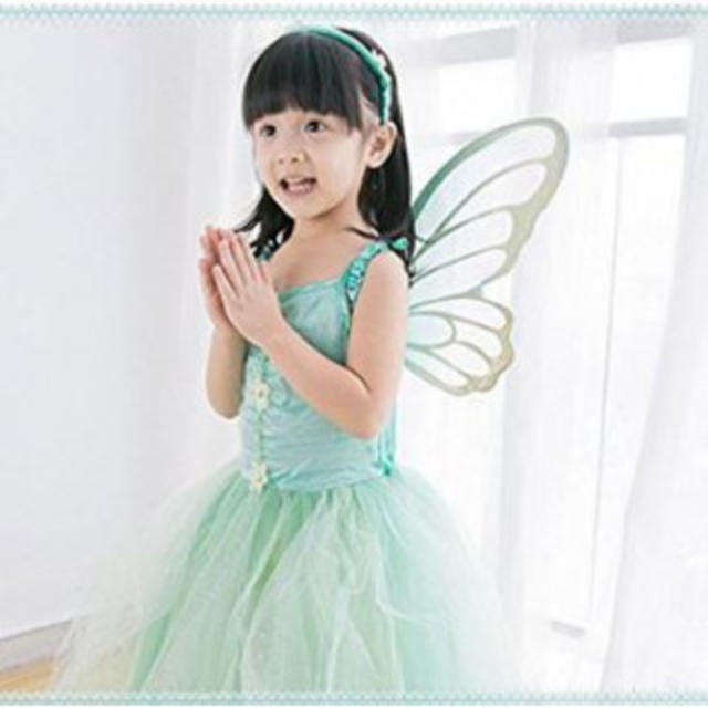 ファンタジードレス 蝶 妖精 ティンカーベル アリス 子供 不思議の国のアリス エンタメ/ホビーのコスプレ(衣装一式)の商品写真