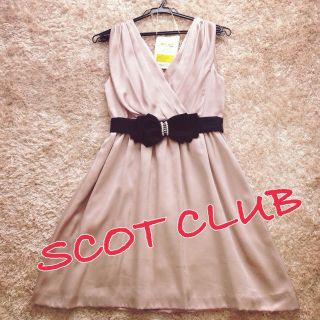 スコットクラブ(SCOT CLUB)のSCOT CLUBベルト付パーティドレス(その他ドレス)