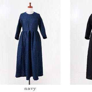 nest Robe - 新品 susuri ブラックルースターワンピース ネイビーの