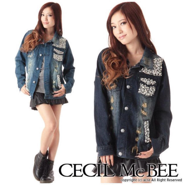 CECIL McBEE(セシルマクビー)の新品♡CECIL♡デニムジャケット♡ レディースのジャケット/アウター(Gジャン/デニムジャケット)の商品写真