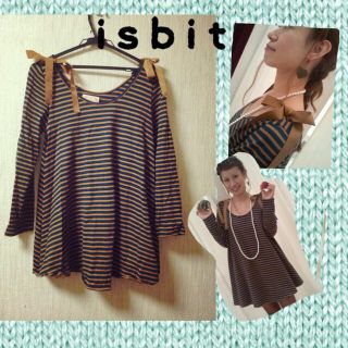 アイズビット(ISBIT)のisbit肩リボンミニスカート❤️(ミニワンピース)
