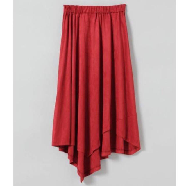 JEANASIS(ジーナシス)のJEANASIS スエードアシメスカート レディースのスカート(ひざ丈スカート)の商品写真