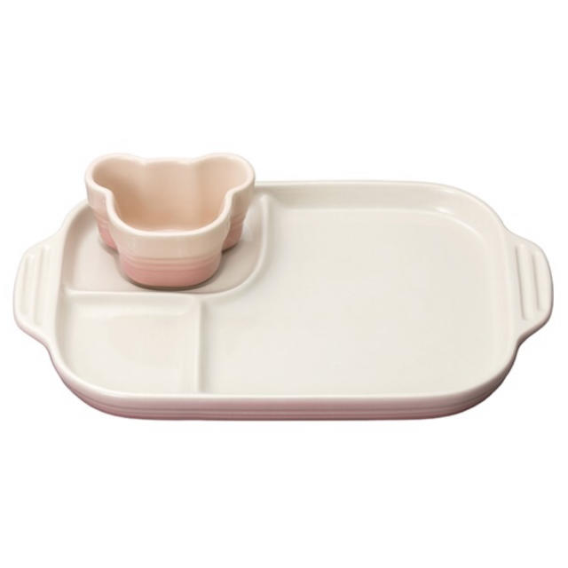 LE CREUSET(ルクルーゼ)のル・クルーゼ ベビー プレート キッズ/ベビー/マタニティの授乳/お食事用品(離乳食器セット)の商品写真