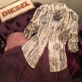 ディーゼル(DIESEL)の良品‼️DIESEL 長袖半袖2Wayボタニカルデザインシャツ//Ameri(シャツ/ブラウス(長袖/七分))