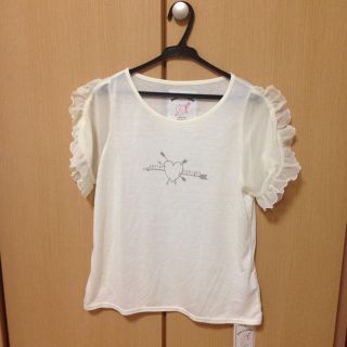 メリージェニー(merry jenny)のキューピットシフォンフリルTシャツ(Tシャツ(半袖/袖なし))