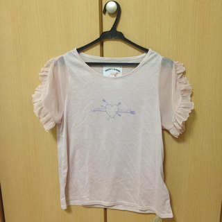 メリージェニー(merry jenny)のキューピットシフォンフリルTシャツ(Tシャツ(半袖/袖なし))