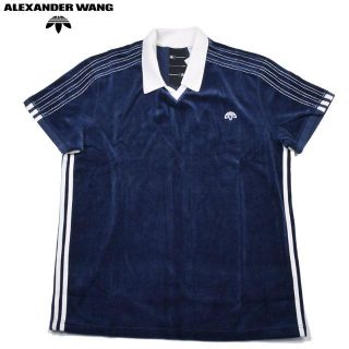 アレキサンダーワン(Alexander Wang)の Alexander Wang AW VELOUR POLOポロシャツ　L(ポロシャツ)