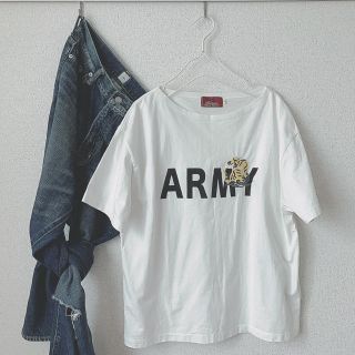 ビューティアンドユースユナイテッドアローズ(BEAUTY&YOUTH UNITED ARROWS)のALPHA * 刺繍ARMYロゴビッグTシャツ(Tシャツ(半袖/袖なし))