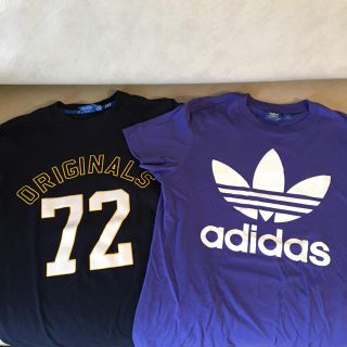 アディダス(adidas)のadidas originals☆ロゴTシャツ2枚セット美品S(Tシャツ/カットソー(半袖/袖なし))