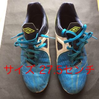 アンブロ(UMBRO)のumbro サッカーシューズ A-FRAME SUPPORT 中古 ブルー 紺(シューズ)