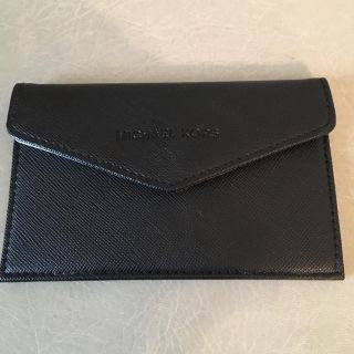 マイケルコース(Michael Kors)のMICHAELKORS☆黒×シルバー☆カードケース美品(名刺入れ/定期入れ)