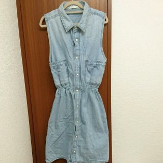 マウジー(moussy)のmoussy　デニムシャツワンピース(ミニワンピース)