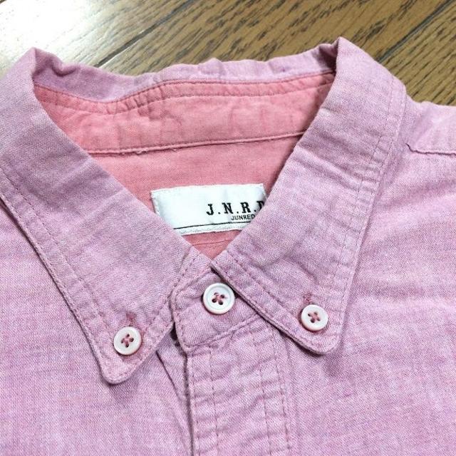 JUNMEN(ジュンメン)の美品J.N.R.D シャンブレーシャツ　ピンク　ジュンメン メンズのトップス(シャツ)の商品写真
