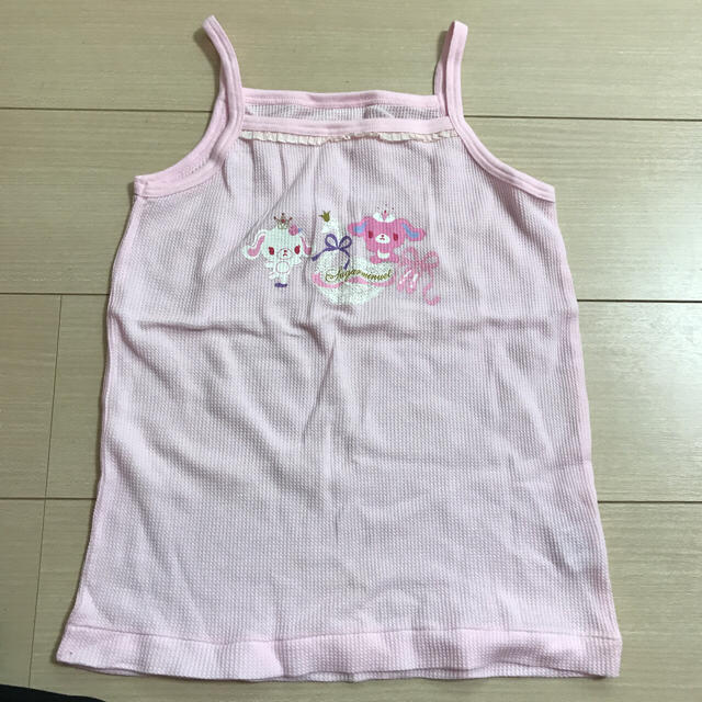 サンリオ(サンリオ)のシュガーバニーズキャミソール♡130 キッズ/ベビー/マタニティのキッズ服女の子用(90cm~)(その他)の商品写真