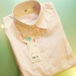 ユニクロ(UNIQLO)のユニクロ 七分袖ストライプワイシャツ(シャツ/ブラウス(長袖/七分))