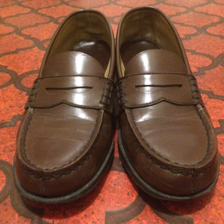 HARUTA 茶色ローファー 25cm (ローファー/革靴)