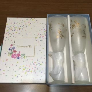 アフタヌーンティー(AfternoonTea)の元値3,456円♡未使用Afternoon Teaシャンパングラスセット(グラス/カップ)