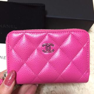 シャネル(CHANEL)の未使用に近い CHANEL コインケース ピンク 引越しの為5/31までの出品(財布)