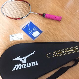 ミズノ(MIZUNO)のファミリーバトミントン ラケット ケース付き(さかなクンさん専用)(バドミントン)