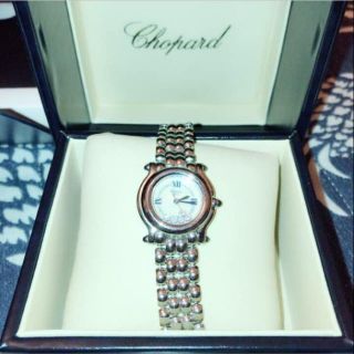 R♡Rさま専用Chopard ショパール ハッピースポーツ 5P ホワイト文字盤