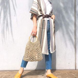 トゥデイフル(TODAYFUL)のジニョコ様専用Circlehand Abaca Bag かごバッグ(かごバッグ/ストローバッグ)