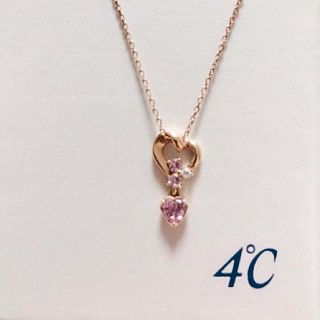 4℃ - 4℃♡K10 オープンハートピンクゴールド ネックレス♡の通販 by