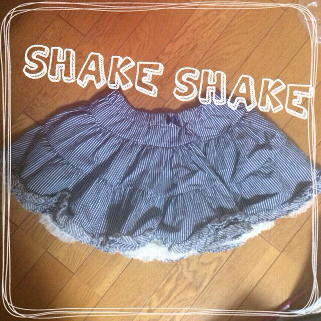 SHAKE SHAKE(シェイクシェイク)のSHAKE SHAKE☆ボーダースカート レディースのスカート(ミニスカート)の商品写真