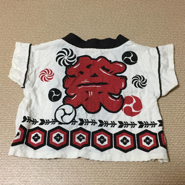 お祭り 甚平 はっぴ 男の子 95 キッズ/ベビー/マタニティのキッズ服男の子用(90cm~)(甚平/浴衣)の商品写真