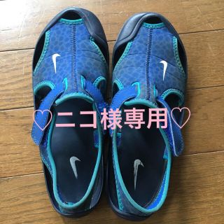 ナイキ(NIKE)のナイキ NIKE サンダル ビーチ 水遊び キッズ 19-20位 双子(サンダル)